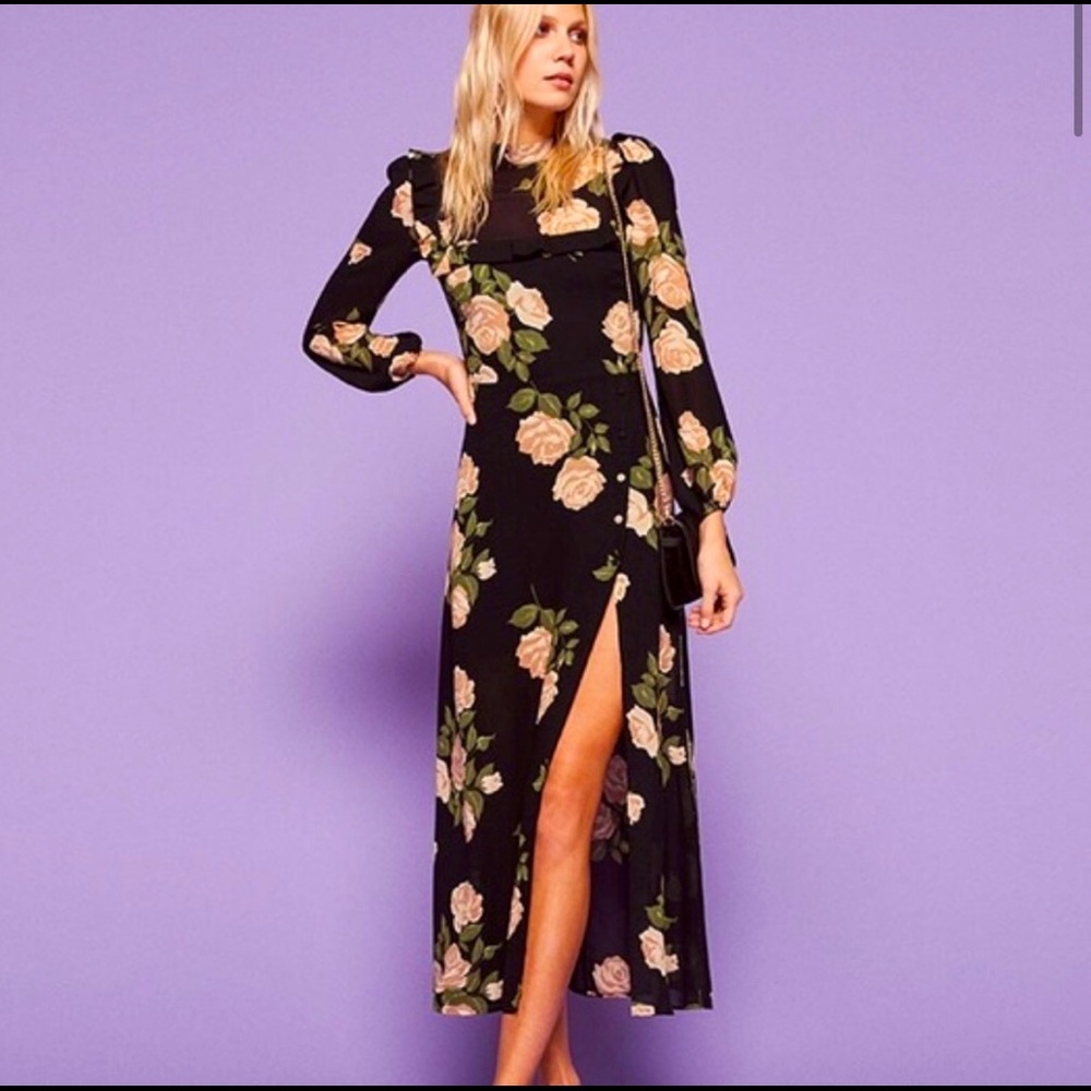 Reformation Gillian Dress, long sleeve